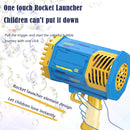 #A 69 Holes Bubbles Machine Kids Toys LED Light Blower Children Birthday Gifts