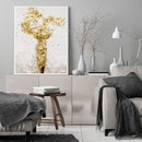 DIY Paint By Number Kit Frameless Golden Star Abstract Handpainted Canvas Decor