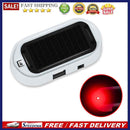 Universal Solar USB Powered Car LED Alarm Light Anti-Theft Warning Blinking Lamp