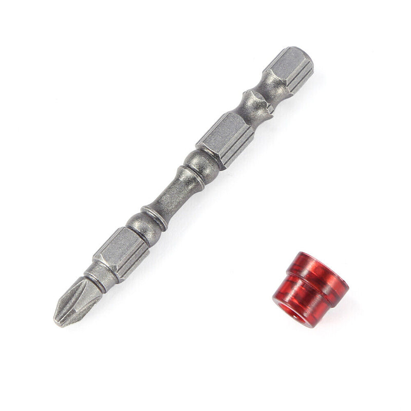 1/4 inch Hex Shank S2 Steel PH2 Magnetic Electric Screwdriver Bits (Red) Newly