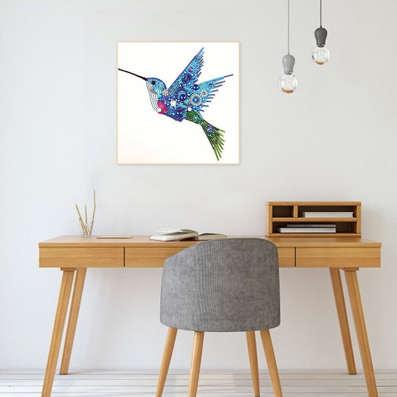 5D Partial Special Shaped Diamond Painting Hummingbird Poster Kit (UP256)