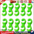 10pcs Bicycle Brake Gear Cable S Style Clips Hose Guide Line Hook (Green) Newly