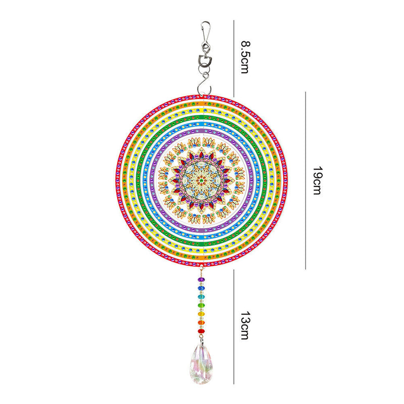 DIY Diamond Painting Double-sided Hanging Rotatable Wind Chime (GSP202) Newly