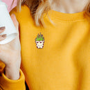 Cartoon Lovely Potted Plant Brooch Badge for Women Men Jacket Shirt Pins Jewe