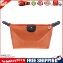 Women Zipper Ingot Shape Dumpling Handbag Cosmetic Bag Makeup Tote(Orange)