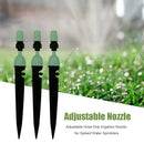 10pcs Adjustable Hose Drip Irrigation Nozzle for Spiked Sprinkler (Green)
