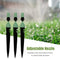 10pcs Adjustable Hose Drip Irrigation Nozzle for Spiked Sprinkler (Green)