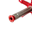 MUQZI CNC MTB Road Bike M19 Crank Cover Screws Crankset Bolt Cap (Red)