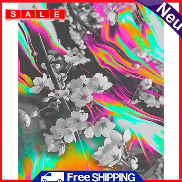 Apricot Flowers Paint By Numbers DIY Canvas Set Oil Painting Drawing No Frame