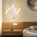 Spiral LED Wall Light Bedside Aisle Bedroom Decorative Lamp (Warm Light) Newly
