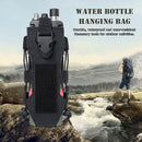 Molle Water Bottle Bag Travel Camping Hiking Kettle Holder Pouch (Black) Newly