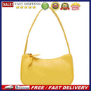 Simple Elegant Women Small Shoulder Bag Pure Color Zipper Casual Sling Handbags
