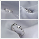 Gift Adjustable Alloy Women Line Rings Geometric Ring Opening Simple
