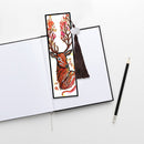 2pcs Creative DIY Diamond Painting Bookmark Leather Tassel Tags Art (SQ074)