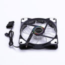PC Computer 33 LED 120mm Silent Computer Case Heatsink Cooler Fan(White)