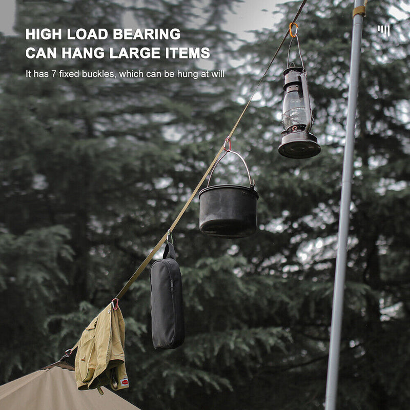 Multifunctional Tent Hang Lanyard Cord for Outdoor Camping Hiking Canopy Rope