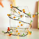 Tiny Flower and Fruit Vine Fairy String Lights LED NE W Artificial Flower F5R9