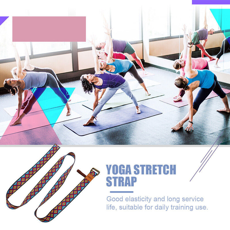 Yoga Strap Belt Elastic Dance Stretch Fitness Exercise Resistance Band (A3)