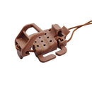Outdoor Backpack Clip Molle Hanging Buckle w/ Whistle Elastic Rope (Khaki)