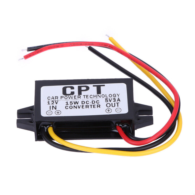 DC to DC Converter Regulator 12V to 5V 3A 15W Car Led Display Power Supply