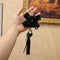 Decoration PU Camellia Bag Pendant Tassel Car Key Ring Keychain For Women|Girls