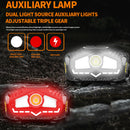 XPG LED Headlamp Wave Sensor Waterproof Outdoor Camping Cycling Headlight