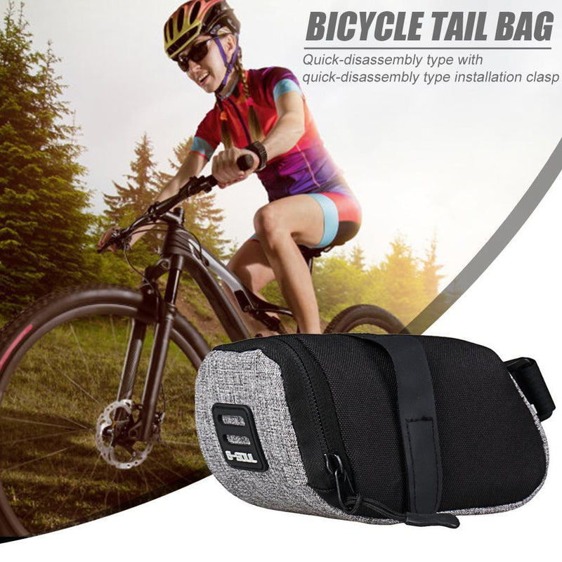 Reflective Bike Saddle Bag MTB Bicycle Cycling Pouch Tail Rear Seat Cushion