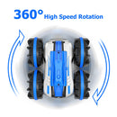 Waterproof RC Stunt Car 2.4GHz 2 Sides Amphibious Vehicle with 2 Battery Newly