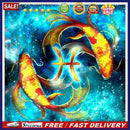 5D DIY Full Drill Diamond Painting Pisces Cross Stitch Embroidery Mosaic