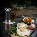 Electric-Auto Salt Pepper Mill Set Grinder Shaker Steel Y0H1 Kitchen Tool R2Y0