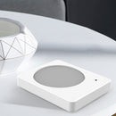 220V Cup Mug Warmer Automatic Constant Temperature Heating Coaster (White)