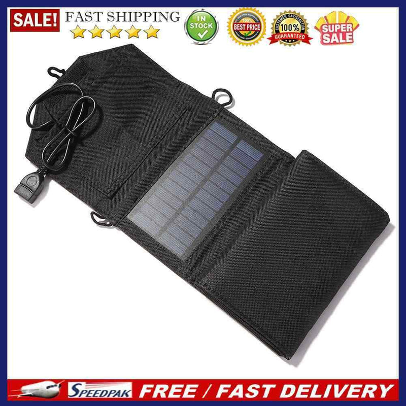 Foldable 10.5W USB Solar Panel Charger Outdoor Mobile Power Battery Chargin