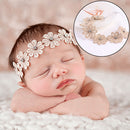 Baby Infant Girls Beautiful Linen Sunflower Headband Stretchable Hairband