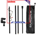 Folding Lantern Post Pole-Portable Lamp Stand Hook Collapsible Light Holder