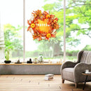 Autumn Artificial Pumpkin Harvest Door Wreath Fall Thanksgiving Decoration: