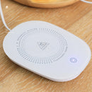 55-Degree USB Cup Heated Coaster Gravity Sensor Mug Warmer Pad Mat (White)