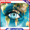Blue Eyes Oil Paint By Numbers DIY Acrylic Painting Wall Art Picture Craft Kit