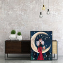 Acrylic Oil Painting By Numbers Moon Women Handmade Digital Picture Home Decor