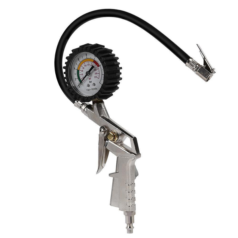 Car Tire Pressure Gauge Pointer Tyre Air Pressure Inflator Gauge Meter (US)