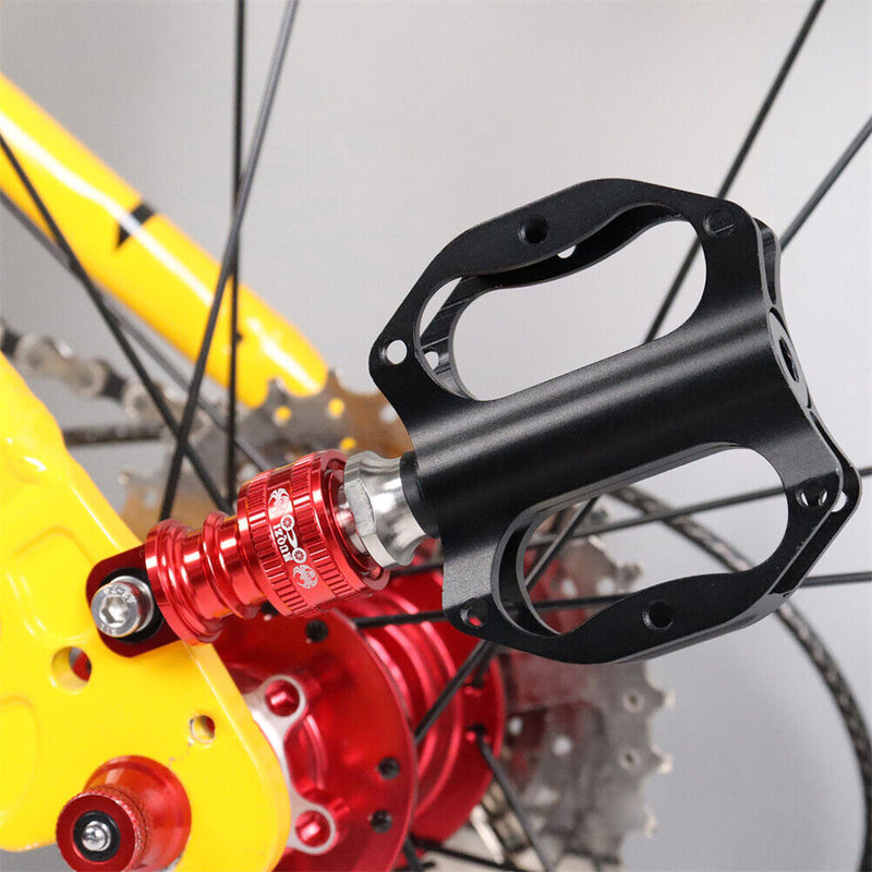 MUQZI 2pcs Bike Pedal Quick Release Buckle Pedal Frame Fixing Base (Red) Newly