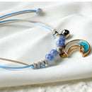 Day present Adjustable Charm Rope Bracelet Couples Bracelet Hand Chain Moon