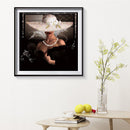 Frameless Oil Paint By Numbers Lady DIY Canvas Picture Craft Kit for Home Newly