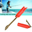 1pc Fishing Rod Stand Pole Holder Plug Insert Ground Adjustable Tool U4V1 Q2H0