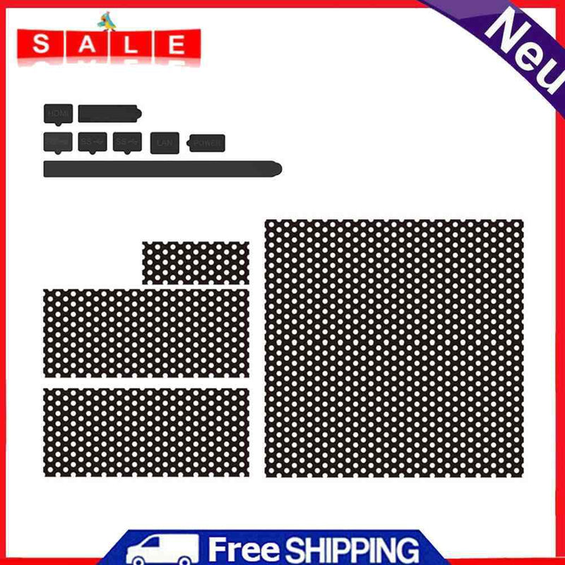 12pcs Game Console Dust Cover Dustproof Suit for Xbox Series X Dust Plug Net Kit