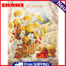 Full Embroidery Kits Daisy Flower Basketball 11CT Stamped Needlework Home Decoration