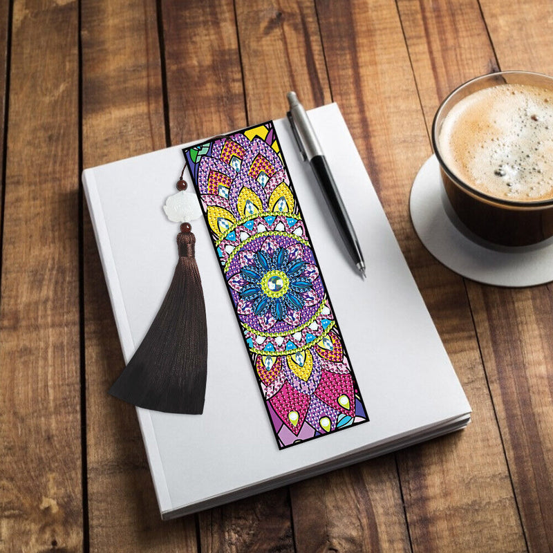 5D DIY Diamond Painting Bookmark Mandala Mosaic Tassel Book Crafts (FQY015)