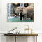Wading Elephant Oil Paint By Numbers DIY Handpainted on Canvas Home Decorations