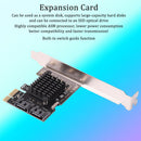 PCI-E 1x to SATA3.0 2 Port Riser 6Gbps PCI Express Adapter Card Desktop Computer