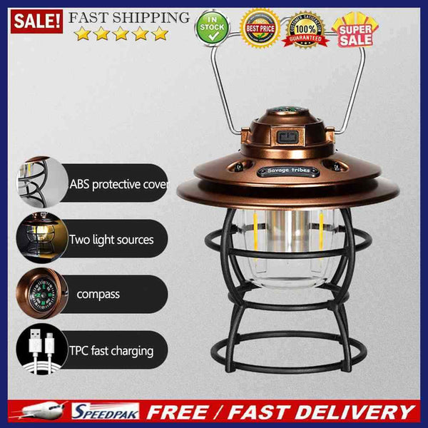 Portable Camping Lantern Aluminum Alloy Camping Lamp for Travel Hiking Emergency