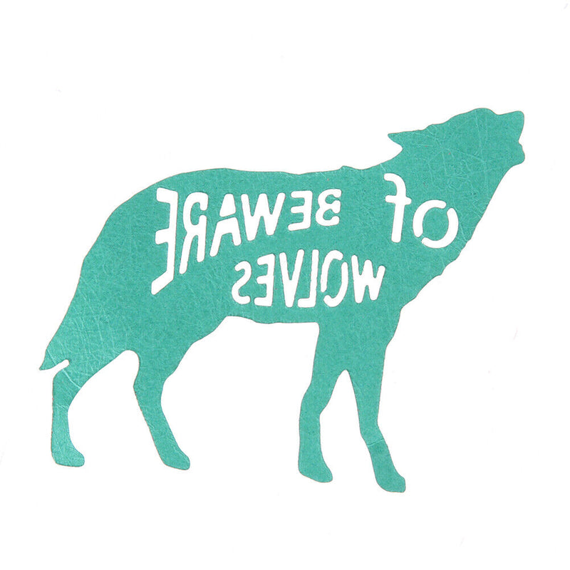 Wolf, Cutting the DIY Craft Stencils Decor Tool Set Sc